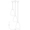Z-Lite Ayra Chandelier, 3-Light, 18 In.W x 11.75 In.H, Matte Black/Clear 488P8-3R-MB - alternate 6